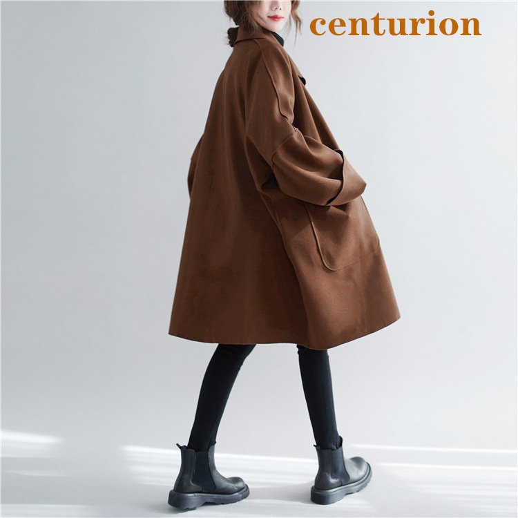 チェスターコート レディース ライトコート コーディガン 前開き オーバーサイズ ブラック ブラウ