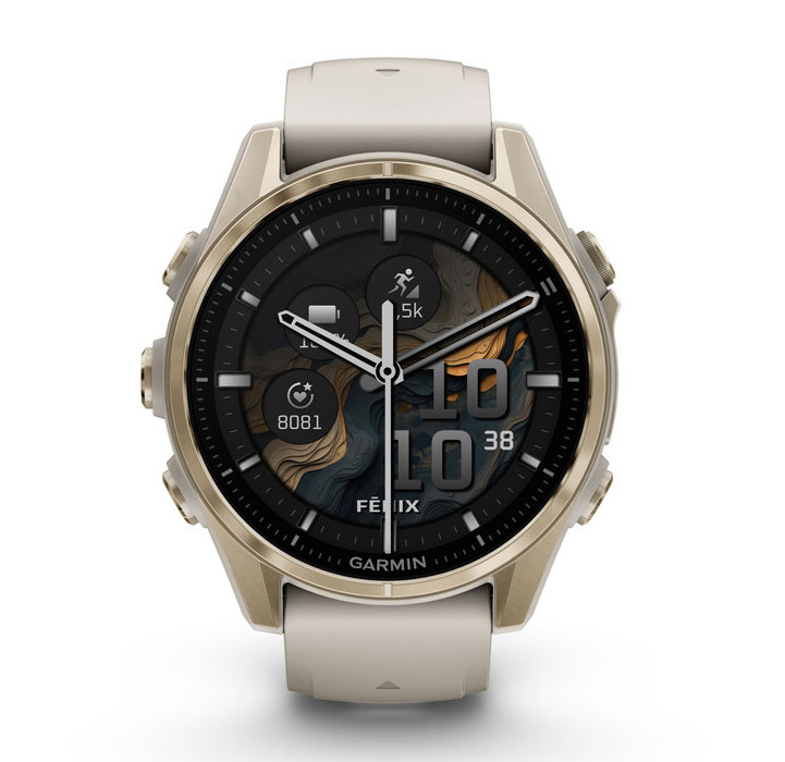 ガーミン fenix 8 Sapphire AMOLED 43mm Soft Gold / Fog Gray 【Suica対応】スマートウォッチ 010-02903-16 ガーミン fenix 8 Sapphire AMOLED 43mm Soft Gold / Fog Gray 【Suica対応】スマートウォッチ 010-02903-16
