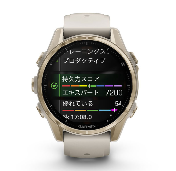 ガーミン fenix 8 Sapphire AMOLED 43mm Soft Gold / Fog Gray 【Suica対応】スマートウォッチ 010-02903-16 ガーミン fenix 8 Sapphire AMOLED 43mm Soft Gold / Fog Gray 【Suica対応】スマートウォッチ 010-02903-16