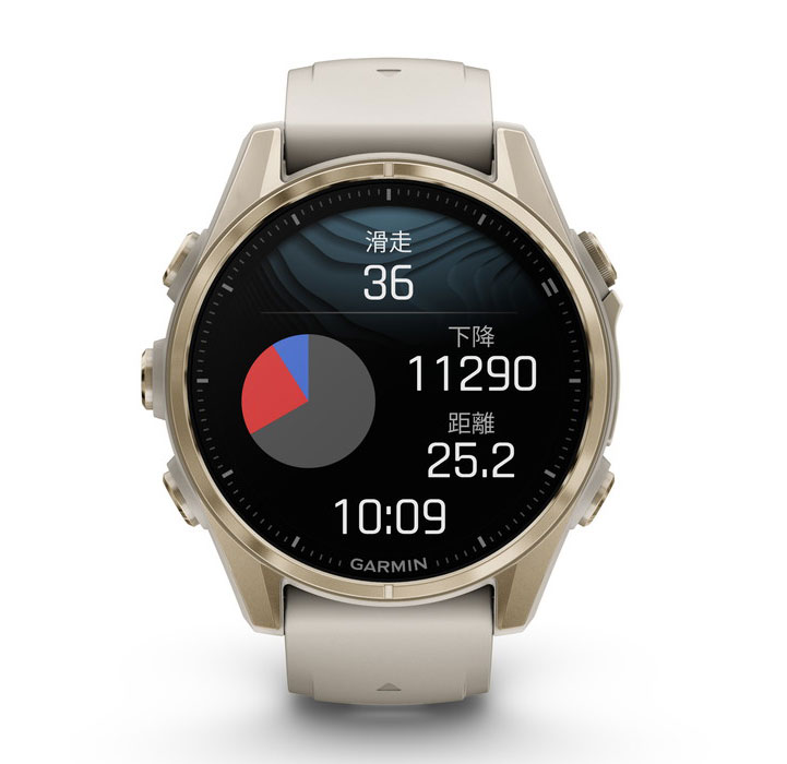 ガーミン fenix 8 Sapphire AMOLED 43mm Soft Gold / Fog Gray 【Suica対応】スマートウォッチ 010-02903-16 ガーミン fenix 8 Sapphire AMOLED 43mm Soft Gold / Fog Gray 【Suica対応】スマートウォッチ 010-02903-16