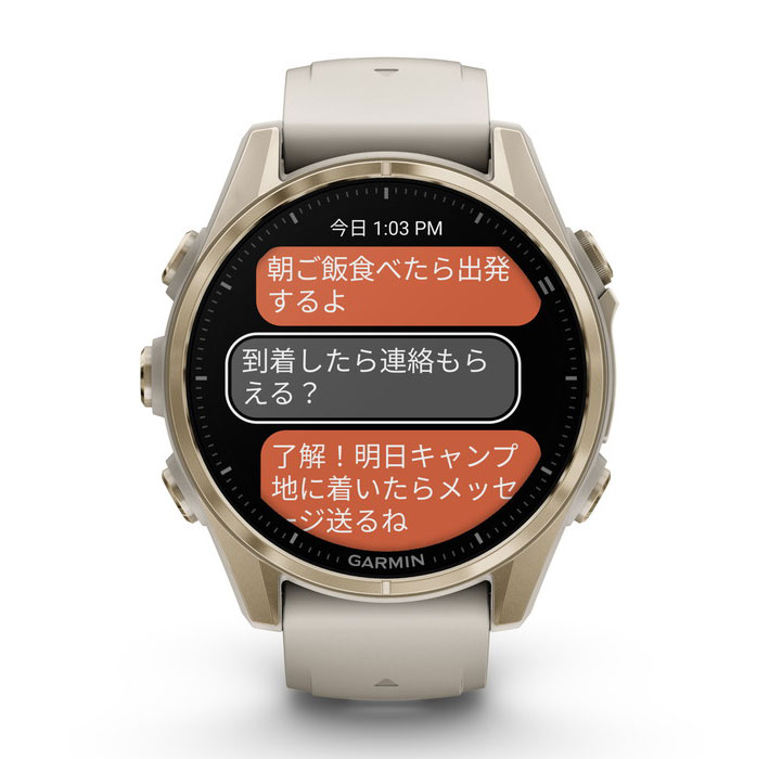 ガーミン fenix 8 Sapphire AMOLED 43mm Soft Gold / Fog Gray 【Suica対応】スマートウォッチ 010-02903-16 ガーミン fenix 8 Sapphire AMOLED 43mm Soft Gold / Fog Gray 【Suica対応】スマートウォッチ 010-02903-16