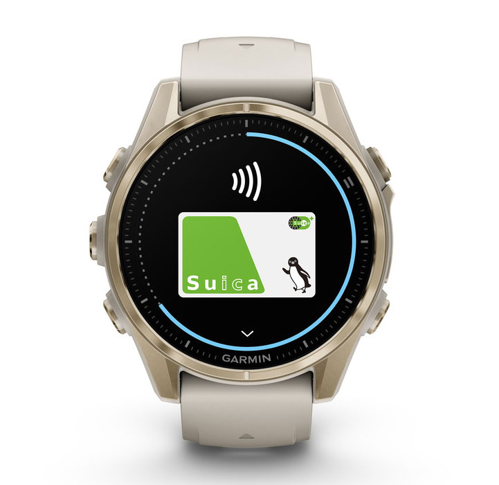 ガーミン fenix 8 Sapphire AMOLED 43mm Soft Gold / Fog Gray 【Suica対応】スマートウォッチ 010-02903-16 ガーミン fenix 8 Sapphire AMOLED 43mm Soft Gold / Fog Gray 【Suica対応】スマートウォッチ 010-02903-16