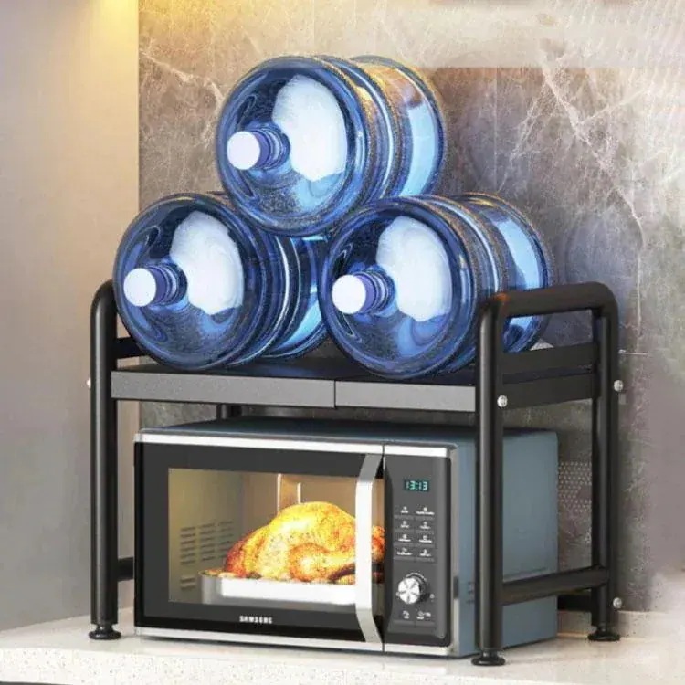 幅4070cm レンジ上 伸縮式 電子レンジラック 2段式 キッチン収納ラ オーブンレンジラック ラック 高さ調整可能 レンジラック レンジ上ラック 新作登場