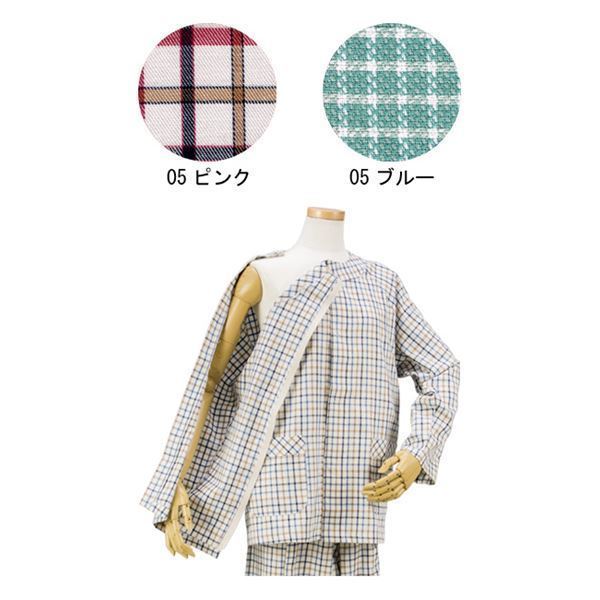 ハートフルウェアフジイ 肩開きパジャマセット 春夏用 ／HP04-HP08 S 05ブルー
