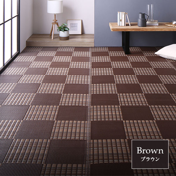 ラグ マット い草 調 江戸間3畳 約174x261cm ブラウン ラグ マット い草 調 江戸間3畳 約174x261cm ブラウン