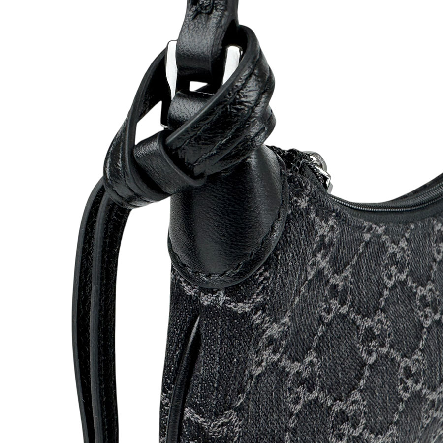 グッチ GUCCI ショルダーバッグ レザー/GGデニム ブラック レディース 774719 z5509 グッチ GUCCI ショルダーバッグ レザー/GGデニム ブラック レディース 774719 z5509