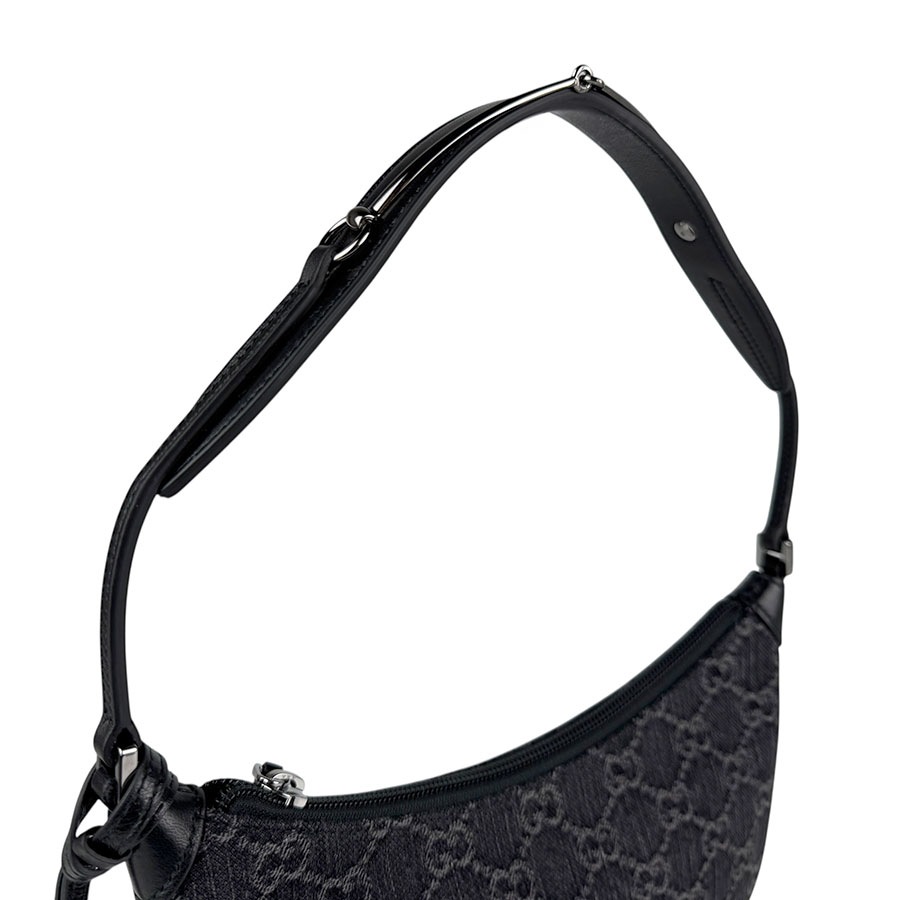 グッチ GUCCI ショルダーバッグ レザー/GGデニム ブラック レディース 774719 z5509 グッチ GUCCI ショルダーバッグ レザー/GGデニム ブラック レディース 774719 z5509