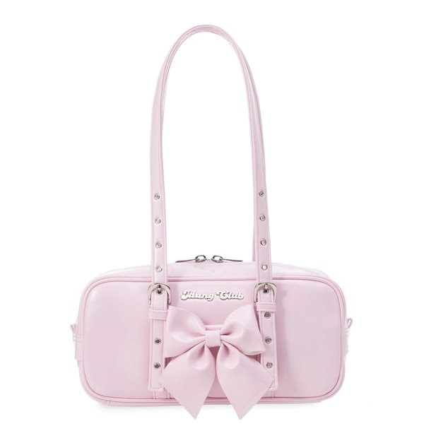 [Idang Club] Ribbon Mini Bag ★I新商品★[Pink] Qoo10] idang club Ribbon Mini Bag フェミニ