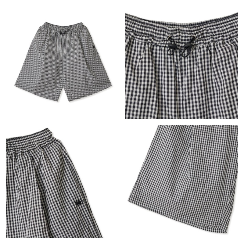 【aeae】 NYLON CHECK SHORTS : WHITE 【aeae】 NYLON CHECK SHORTS : WHITE
