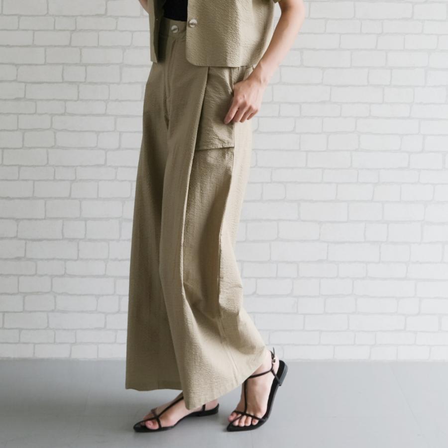 【迅速出荷】販売最低価 ! サッカー生地ワイドパンツ レディース 春 夏 秋 M L 【迅速出荷】販売最低価 ! サッカー生地ワイドパンツ レディース 春 夏 秋 M L