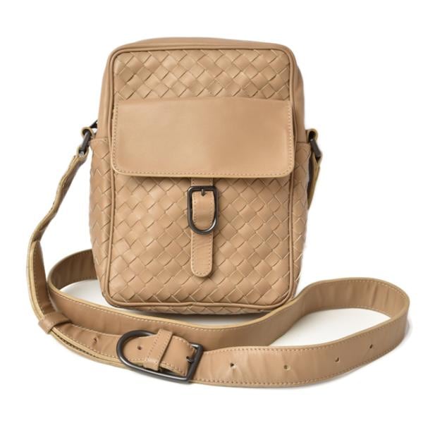 ショルダーバッグ メンズ BOTTEGA VENETA レザー キャメル 113092 V4651 9600 ショルダーバッグ メンズ BOTTEGA VENETA レザー キャメル 113092 V4651 9600