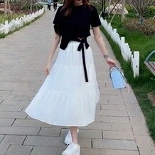 【送料無料】切り替え フレア ミディアム丈 ミモレ ひざ下 ウエストゴム フレア ボトムス 3色 レディース スカート ティアード 4段 【送料無料】切り替え フレア ミディアム丈 ミモレ ひざ下 ウエストゴム フレア ボトムス 3色 レディース スカート ティアード 4段