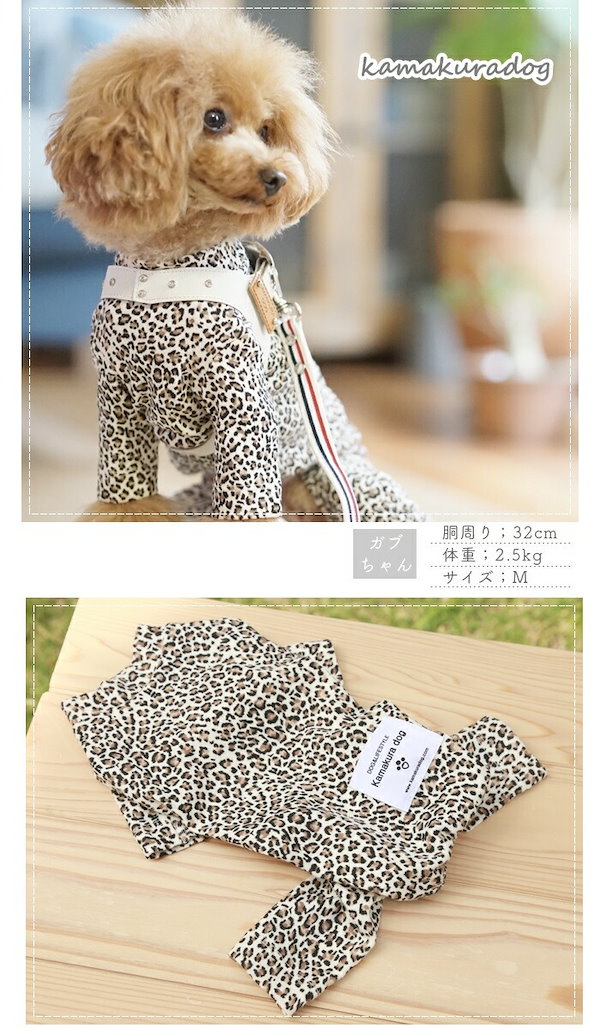 犬服 SS わんこの普段着レオパード