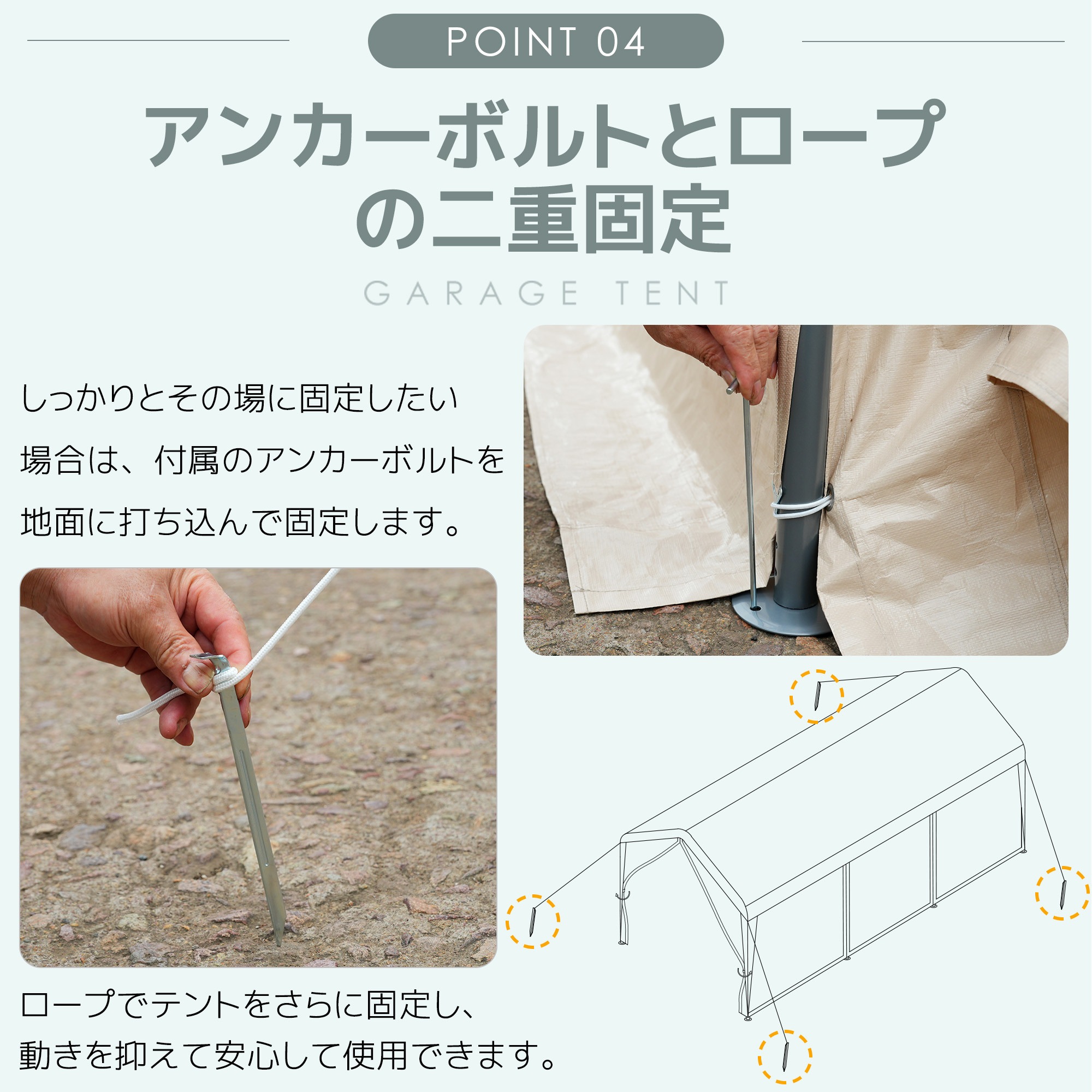 【UV·防水】テント 車庫テント ガレージテント 3×6m UV ガレージテント カーポート 【UV·防水】テント 車庫テント ガレージテント 3×6m UV ガレージテント カーポート