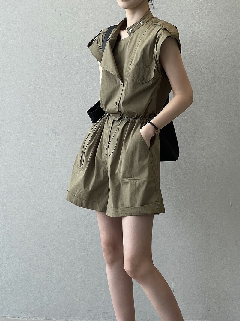 オールインワン レディース サロペット つなぎ 夏用 サロペット オーバーオール サロぺ パンツ 体型カバー 半袖つなぎ ポケット付き 大きいサイズ ゆったり マタニティ 半袖 袖あり 春 夏 涼しい