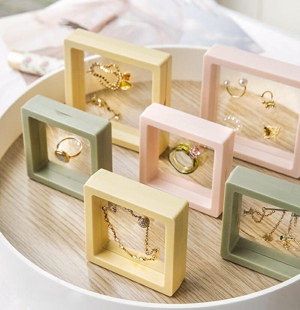 ジュエリーケース ① リングケース 収納 ディスプレイ 10セット Qoo10] 【即納】アクセサリーケース ジュエリーケ