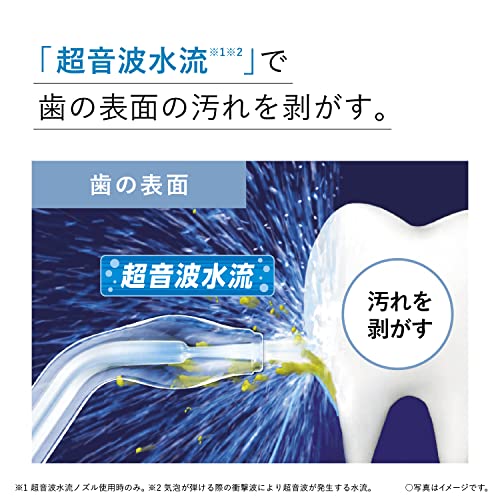 パナソニック 口腔洗浄器 ジェットウォッシャー ドルツ 超音波水流 防水 コードレス 白 EW-DJ55-W