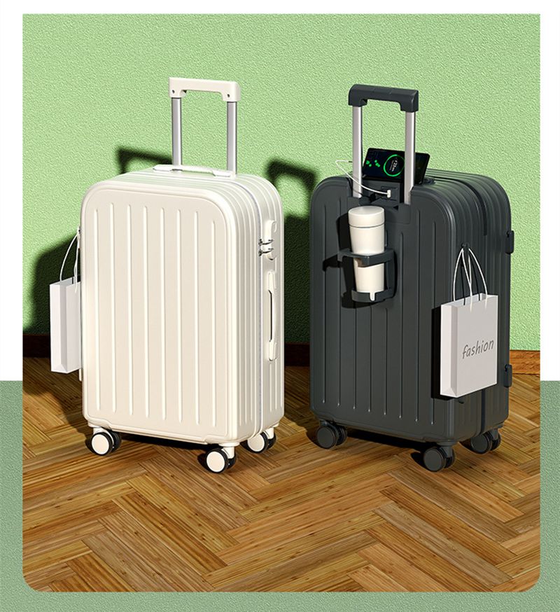 【急速出荷!】スーツケース 大容量 USBポート付きカップホルダー付き 40L 65L 75L キャリーケース 3-11日用 機内持ち込み キャリーバッグ 超軽量 ダイヤル式ロック 泊まる かわいい