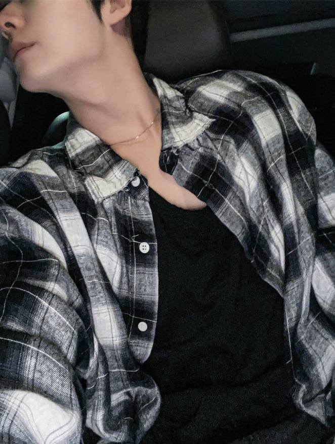 [COSYHARU公式]Cutting Detail Oversized Fit Shirt