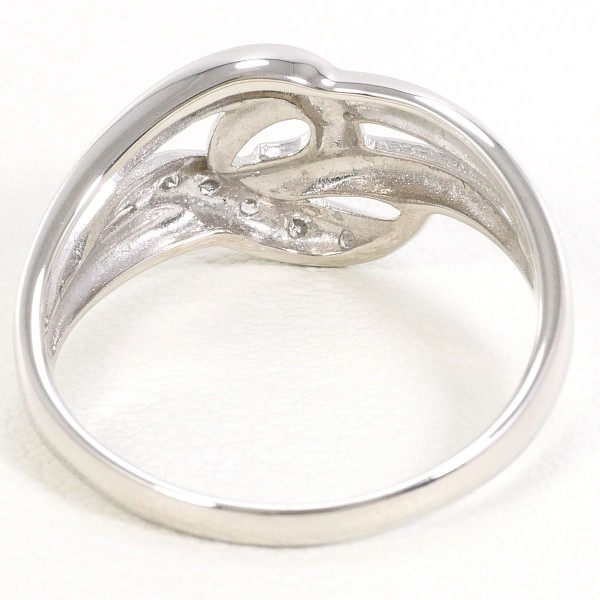 PT850 プラチナ リング 指輪 14号 ダイヤ 0.05 総重量約3.8g ジュエリー 中古