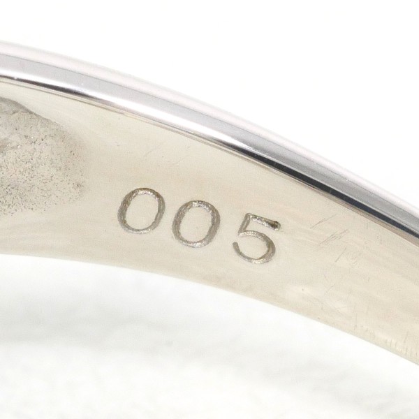 PT850 プラチナ リング 指輪 14号 ダイヤ 0.05 総重量約3.8g ジュエリー 中古
