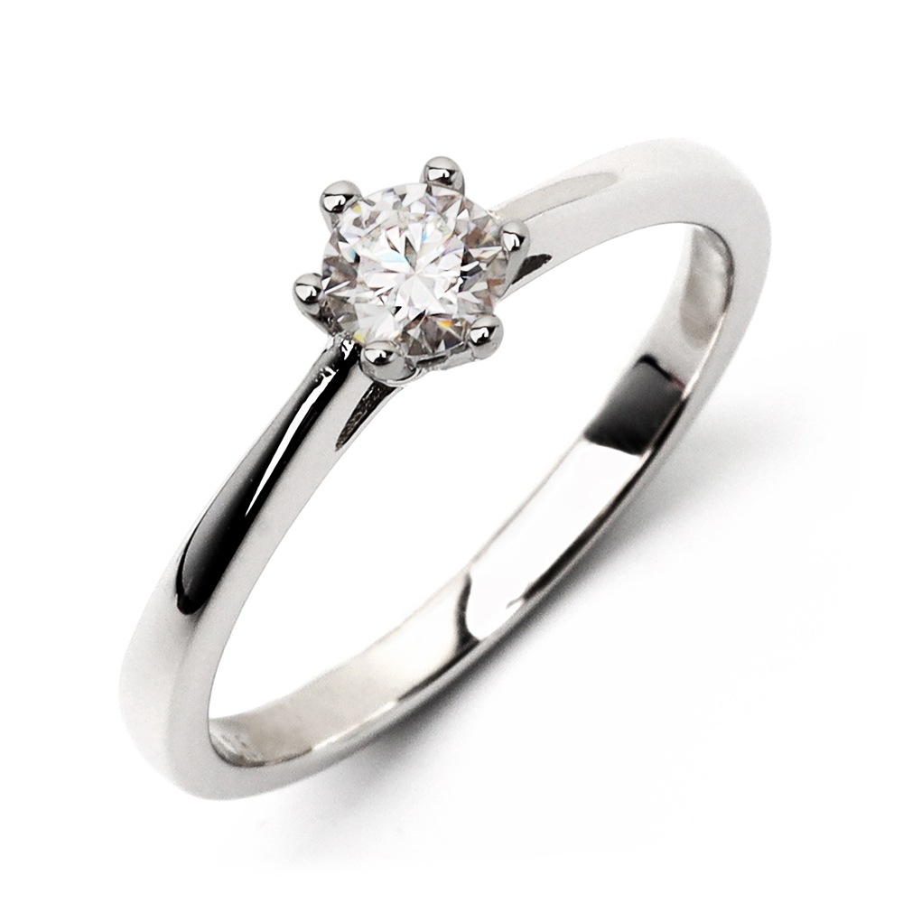 モアサナイト 925リング 0.3ct [cr467-03ct]