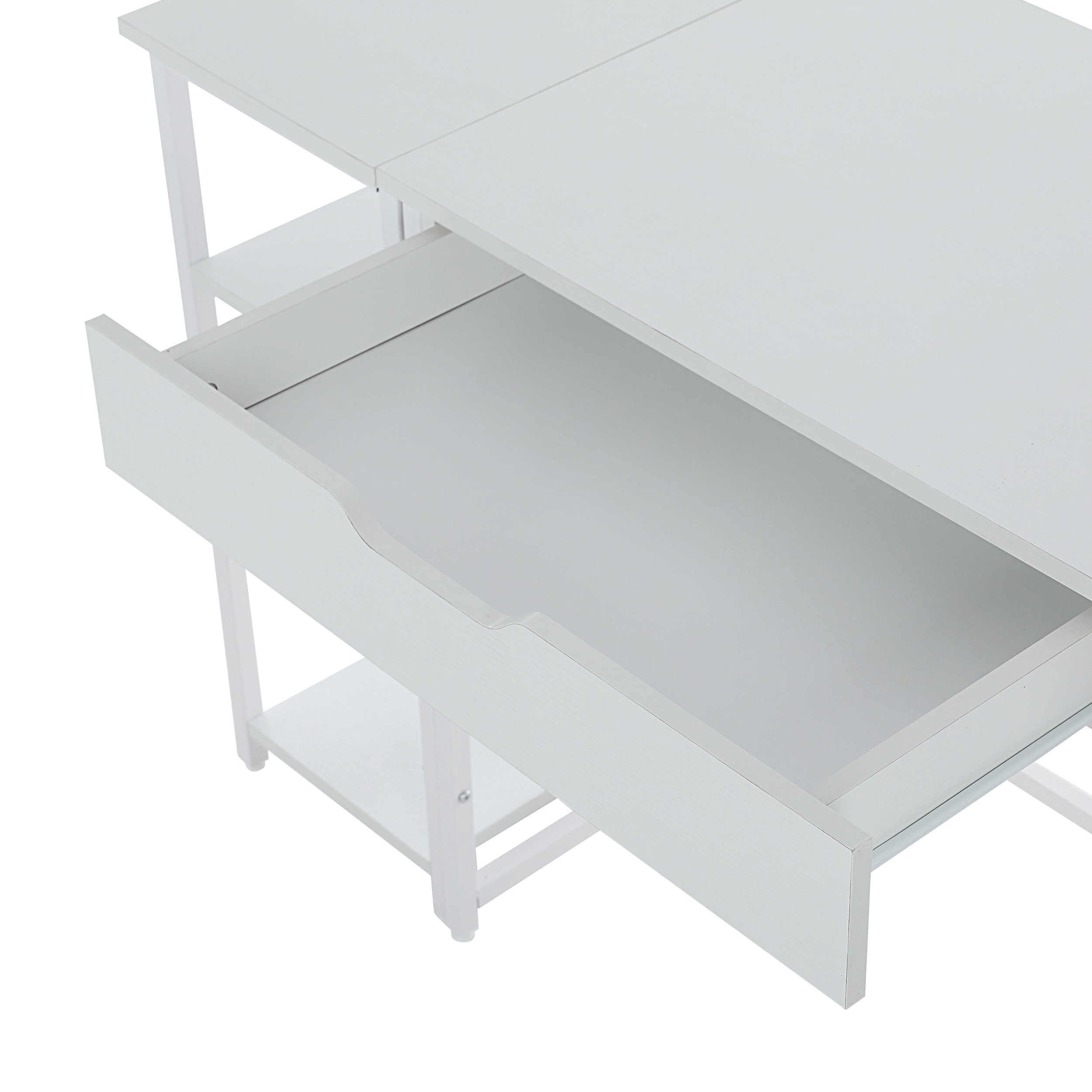 【国内出荷-送.料.無.料】【人気商品】【ホワイト】パソコンデスク一体分割両用引き出し付き学習机勉強机書斎机収納ラック付き木製学習机勉強机ミシン台書斎机~267 【国内出荷-送.料.無.料】【人気商品】【ホワイト】パソコンデスク一体分割両用引き出し付き学習机勉強机書斎机収納ラック付き木製学習机勉強机ミシン台書斎机~267