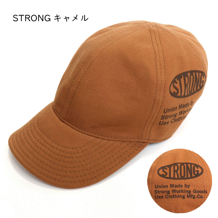 UES ウエス プリントベースボールキャップ made in JAPAN 日本製 プリント 硫化染め ゴム 帽子 経年変化 アメカジ カジュアル メンズ レディース かっこいい 822555