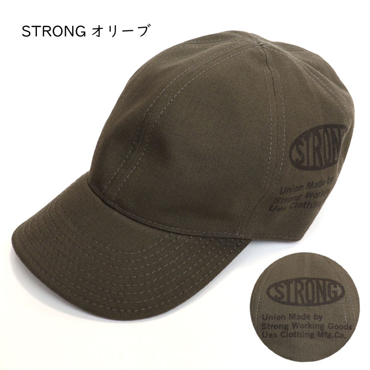 UES ウエス プリントベースボールキャップ made in JAPAN 日本製 プリント 硫化染め ゴム 帽子 経年変化 アメカジ カジュアル メンズ レディース かっこいい 822555