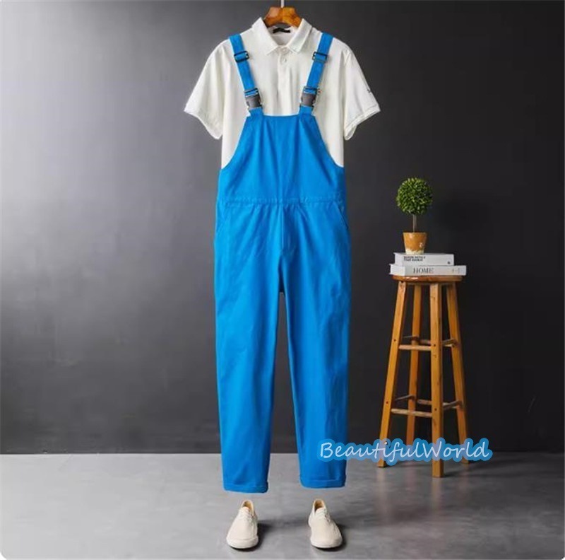 サロペット メンズ オーバーオール つなぎ オールインワン無地 サスペンダー ストリートアメカジ 作業服 春秋 お洒落24bdk22 サロペット メンズ オーバーオール つなぎ オールインワン無地 サスペンダー ストリートアメカジ 作業服 春秋 お洒落24bdk22
