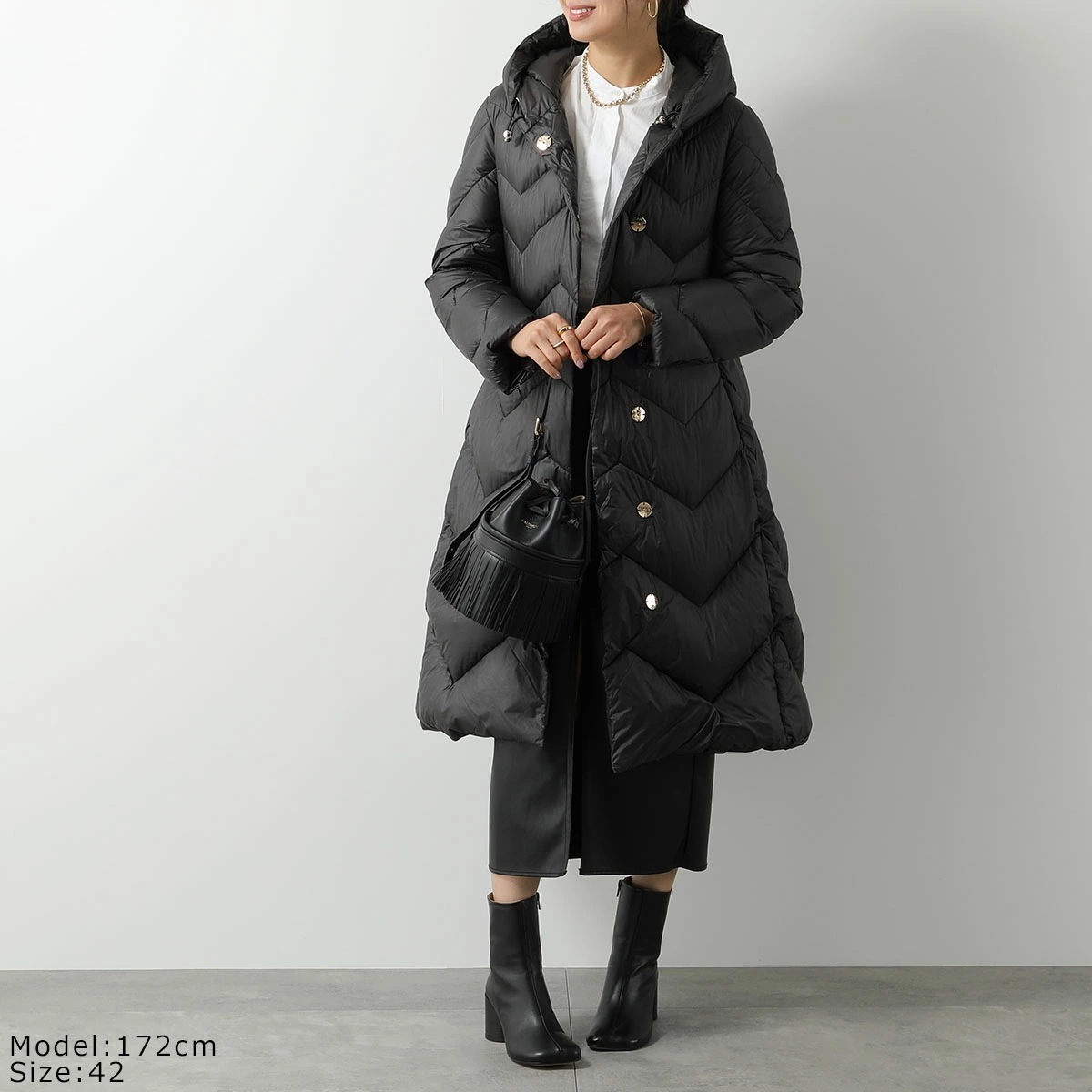 VLAB Laboratorio N.5 ヴィラボ ダウンコート MOOD FW36602 704 レディース フード付き フロッキープリント キルティング 1 VLAB Laboratorio N.5 ヴィラボ ダウンコート MOOD FW36602 704 レディース フード付き フロッキープリント キルティング 1