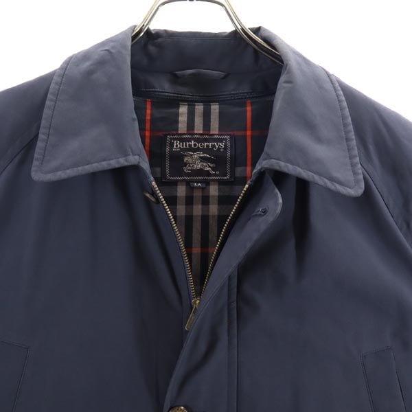 バーバリーズ 90s 日本製 ダウンライナー付き オールド ステンカラーコート LA ネイビー Burberrys 三陽商会 メンズ バーバリーズ 90s 日本製 ダウンライナー付き オールド ステンカラーコート LA ネイビー Burberrys 三陽商会 メンズ
