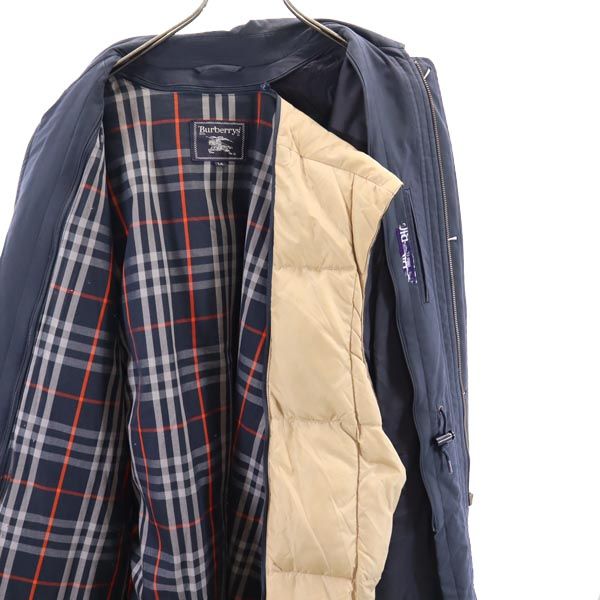 バーバリーズ 90s 日本製 ダウンライナー付き オールド ステンカラーコート LA ネイビー Burberrys 三陽商会 メンズ バーバリーズ 90s 日本製 ダウンライナー付き オールド ステンカラーコート LA ネイビー Burberrys 三陽商会 メンズ