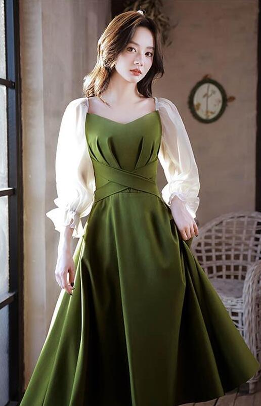 ミモレドレス ひざ下丈ドレス 演奏会 ピアノ 発表会 ブラック 黒 グリーン 緑 ファスナー ラウンドネック 肩出し 袖あり 袖付き フェミニン カクテルドレス 大人 母親 結婚式 体型カバー 誕生日 ミモレドレス ひざ下丈ドレス 演奏会 ピアノ 発表会 ブラック 黒 グリーン 緑 ファスナー ラウンドネック 肩出し 袖あり 袖付き フェミニン カクテルドレス 大人 母親 結婚式 体型カバー 誕生日