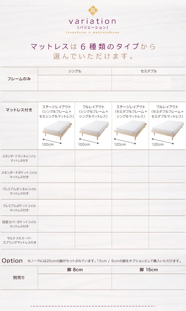 040109160136208 Nooraノーラ ス... : 寝具・ベッド・マットレス : 北欧デザインベッド 日本製低価