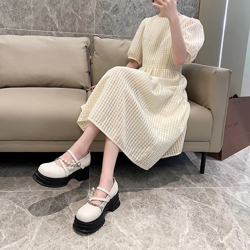 厚底ローファー 紫の錯覚小さな革の靴 厚底メリージェーンシングルシューズ 浅い口の靴 広い足太い足大きいサイズ女性の靴 厚底ローファー 紫の錯覚小さな革の靴 厚底メリージェーンシングルシューズ 浅い口の靴 広い足太い足大きいサイズ女性の靴