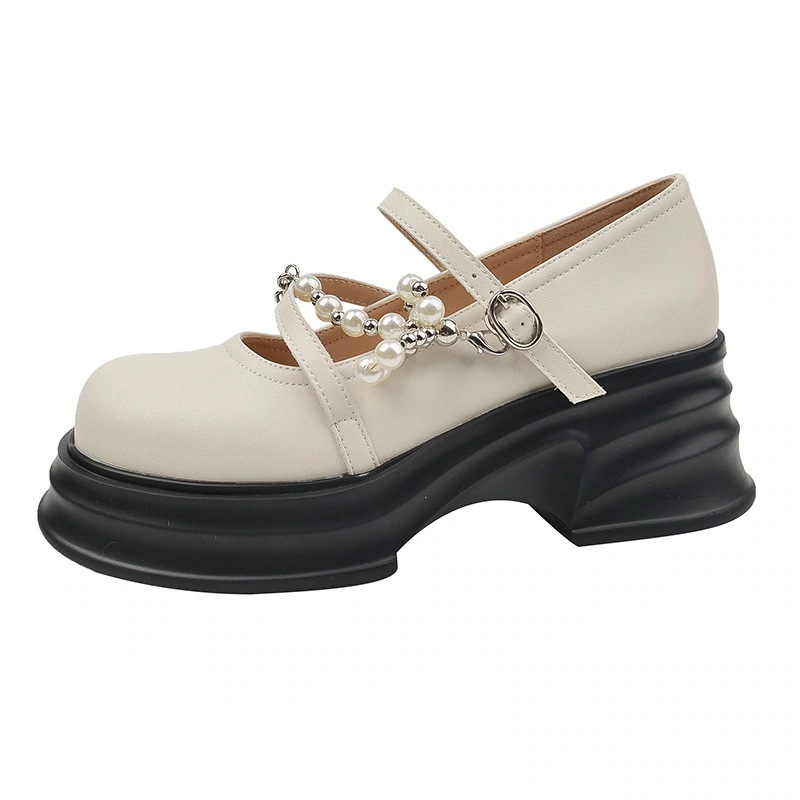 厚底ローファー 紫の錯覚小さな革の靴 厚底メリージェーンシングルシューズ 浅い口の靴 広い足太い足大きいサイズ女性の靴 厚底ローファー 紫の錯覚小さな革の靴 厚底メリージェーンシングルシューズ 浅い口の靴 広い足太い足大きいサイズ女性の靴