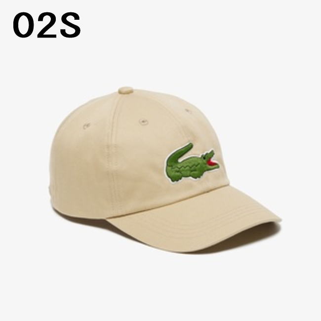 帽子 オーバーサイズワニロゴステッチキャップ RK009J-99 001(ホワイト) 031(ブラック) 166(ネイビー) 02S(ベージュ) 帽子 オーバーサイズワニロゴステッチキャップ RK009J-99 001(ホワイト) 031(ブラック) 166(ネイビー) 02S(ベージュ)