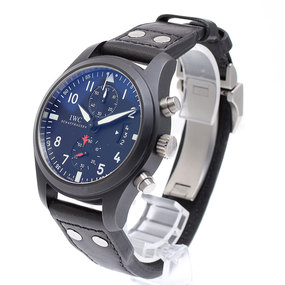 IWC IWC SCHAFFHAUSEN IW388001 パイロットウォッチ トップガン クロノグラフ 自動巻き メンズ 良品 _900063【中古】 IWC IWC SCHAFFHAUSEN IW388001 パイロットウォッチ トップガン クロノグラフ 自動巻き メンズ 良品 _900063【中古】