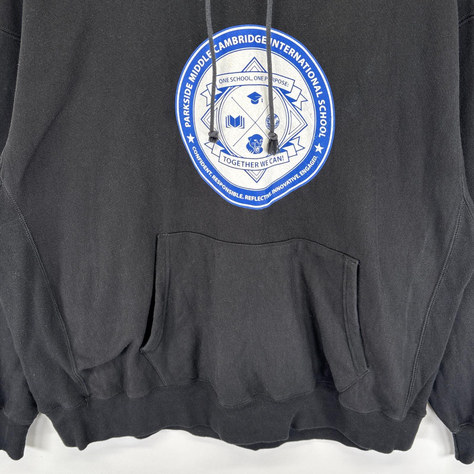 古着 パーカー リバースウィーブ スウェット プリントデザイン バックプリント XXL ブラック メンズ 古着 パーカー リバースウィーブ スウェット プリントデザイン バックプリント XXL ブラック メンズ