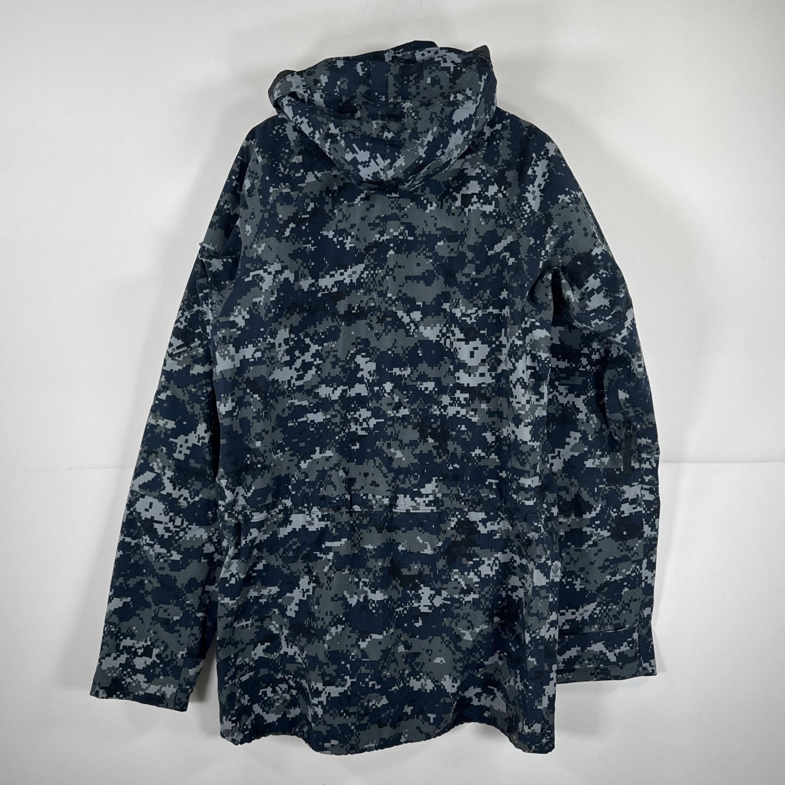 古着 ミリタリージャケット ECWCS GORE-TEX デジカモ ゴアテックスパーカー ロング コート カモフラ small XXlong+2 ネイビー メンズ 古着 ミリタリージャケット ECWCS GORE-TEX デジカモ ゴアテックスパーカー ロング コート カモフラ small XXlong+2 ネイビー メンズ