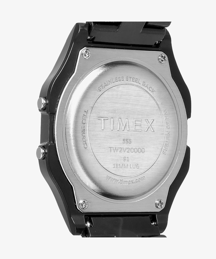 タイメックス 【国内正規品】クラシック・タイル コレクション クラシックデジタル ブラック クオーツ　ユニセックスタイプ TW2V20000