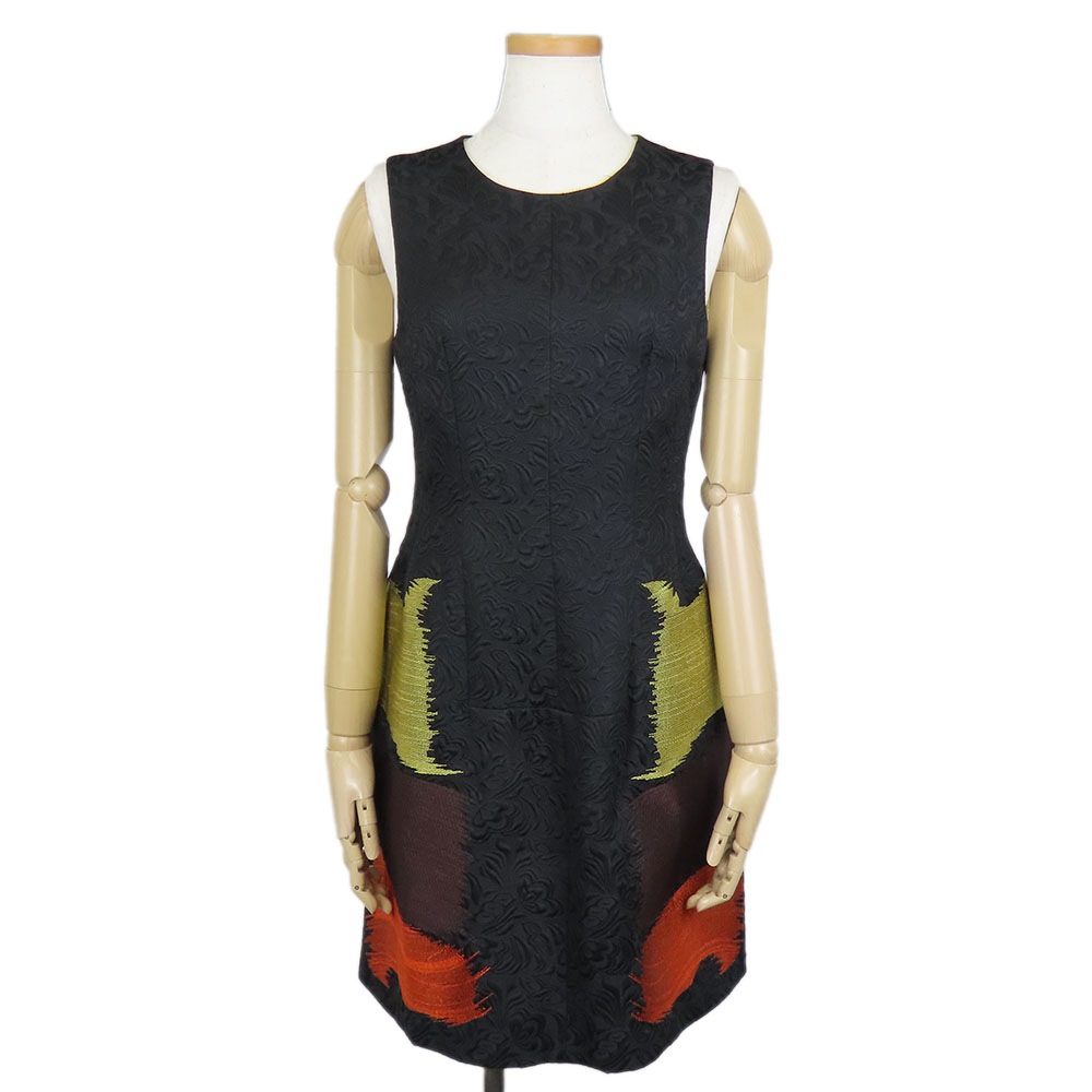 中古 ワンピース 584003 イタリア 38 ポリエステル コットン レーヨン ブラック ミニ丈 刺繍 PAOLA FRANI レディース 女性 中古 ワンピース 584003 イタリア 38 ポリエステル コットン レーヨン ブラック ミニ丈 刺繍 PAOLA FRANI レディース 女性