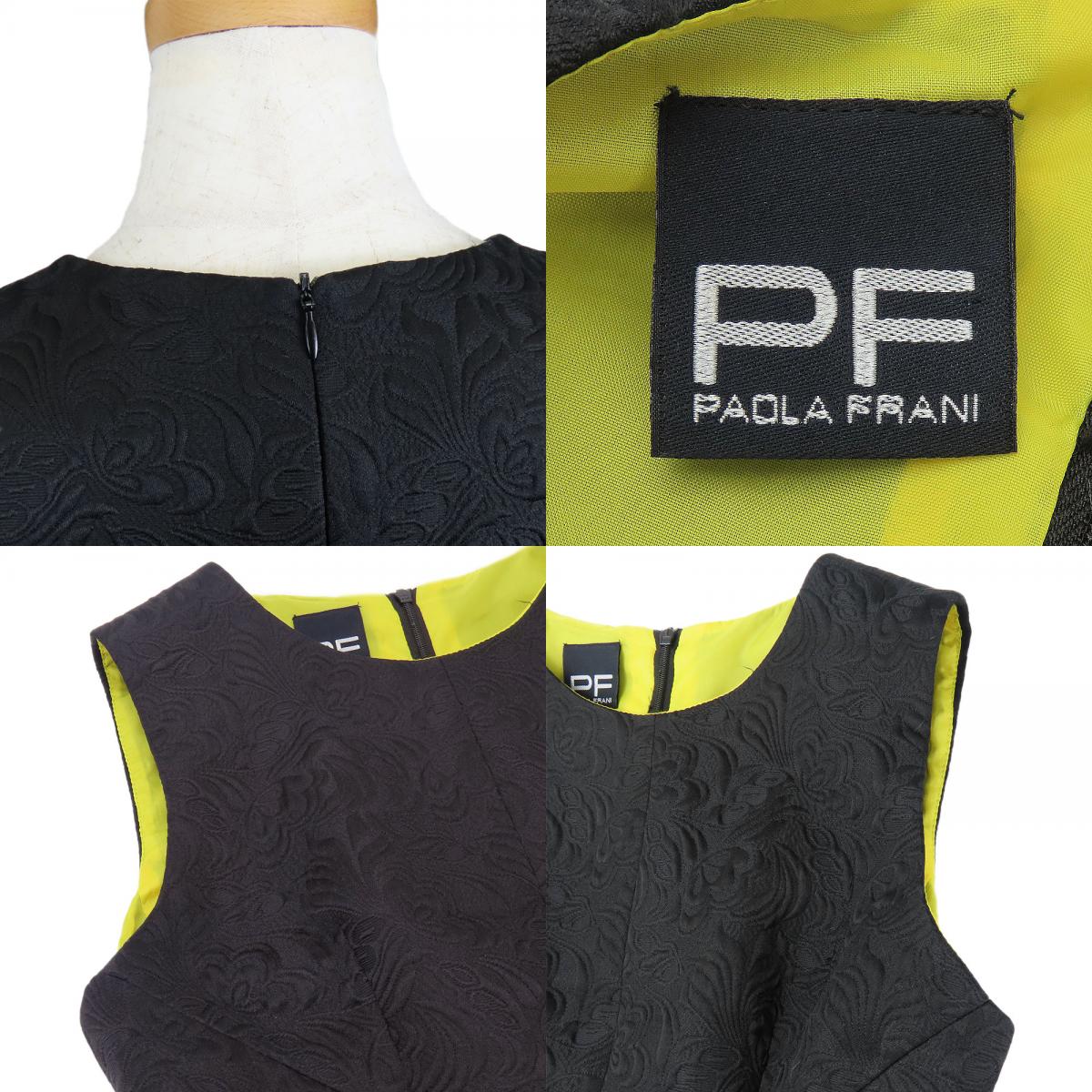 中古 ワンピース 584003 イタリア 38 ポリエステル コットン レーヨン ブラック ミニ丈 刺繍 PAOLA FRANI レディース 女性 中古 ワンピース 584003 イタリア 38 ポリエステル コットン レーヨン ブラック ミニ丈 刺繍 PAOLA FRANI レディース 女性