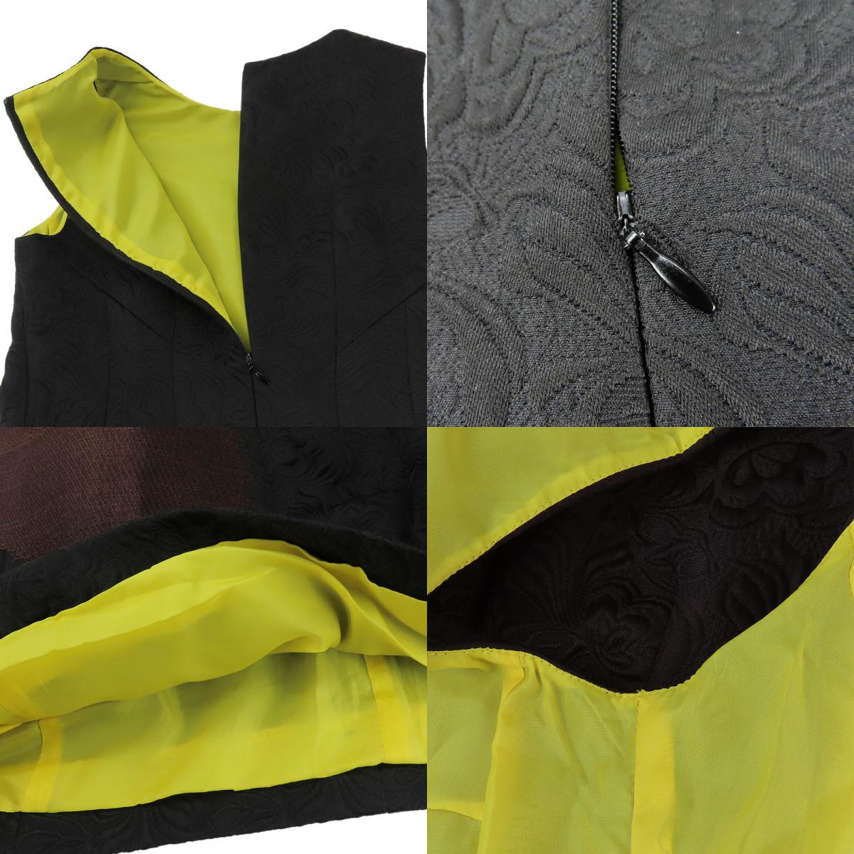 中古 ワンピース 584003 イタリア 38 ポリエステル コットン レーヨン ブラック ミニ丈 刺繍 PAOLA FRANI レディース 女性 中古 ワンピース 584003 イタリア 38 ポリエステル コットン レーヨン ブラック ミニ丈 刺繍 PAOLA FRANI レディース 女性