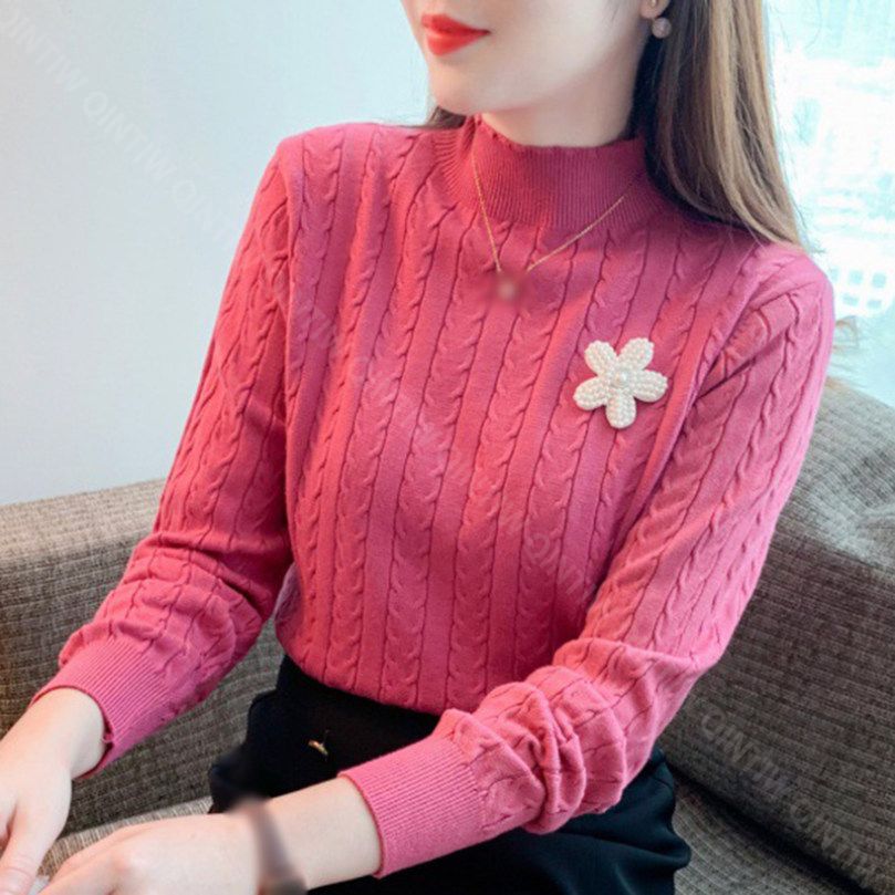 クーポン ニットセーター プルオーバー タートルネック セーター レディース ケーブル編み ハイネック インナー ベーシック ニット セーター 厚手 秋冬 トップス アウター 秋 ストレッチ 長袖 キ