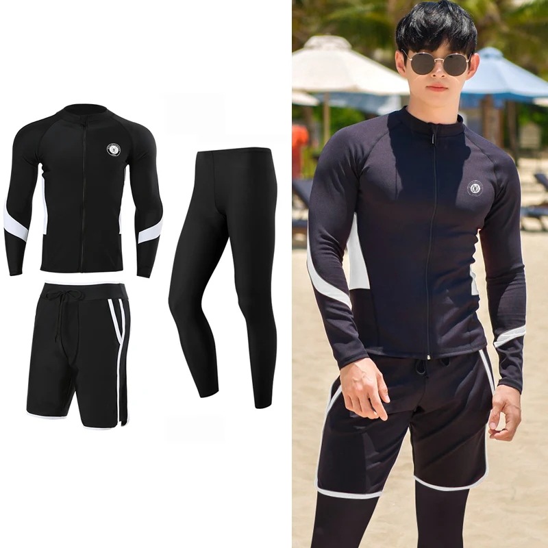 Wosunrushガードカップル2023新しい韓国長袖マルチピース水着水着入浴スーツサーフィンロングパンツ Wosunrushガードカップル2023新しい韓国長袖マルチピース水着水着入浴スーツサーフィンロングパンツ