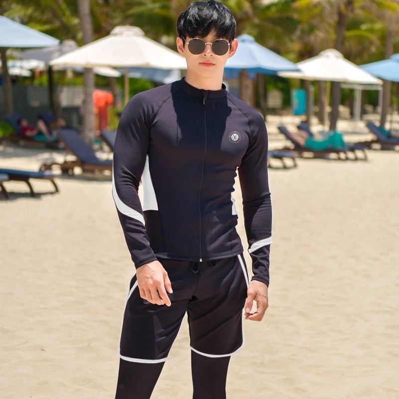 Wosunrushガードカップル2023新しい韓国長袖マルチピース水着水着入浴スーツサーフィンロングパンツ Wosunrushガードカップル2023新しい韓国長袖マルチピース水着水着入浴スーツサーフィンロングパンツ