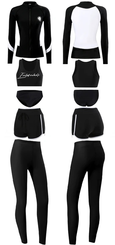 Wosunrushガードカップル2023新しい韓国長袖マルチピース水着水着入浴スーツサーフィンロングパンツ Wosunrushガードカップル2023新しい韓国長袖マルチピース水着水着入浴スーツサーフィンロングパンツ