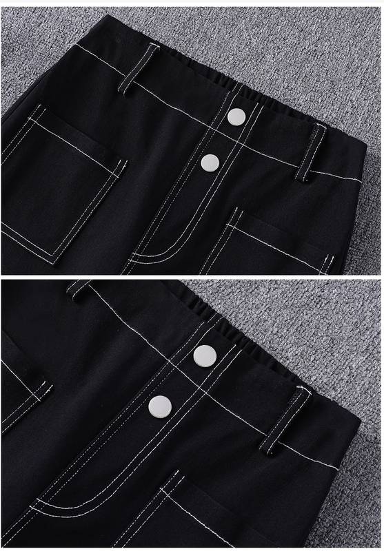 デニムパンツ タイト スキニー ハイウエスト 無地 シンプル カジュアル お洒落 かっこいい ラフ メンズライク マニッシュ ボーイッシュ スポーティー 春 夏 秋 冬 10代 20代 30代 学生